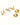 18K gold non tarnish heart hoop CZ earrings for women