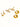 18K gold non tarnish heart hoop CZ earrings for women