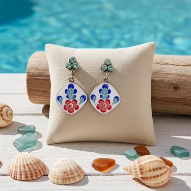 Diascia Crystal Garden Earrings