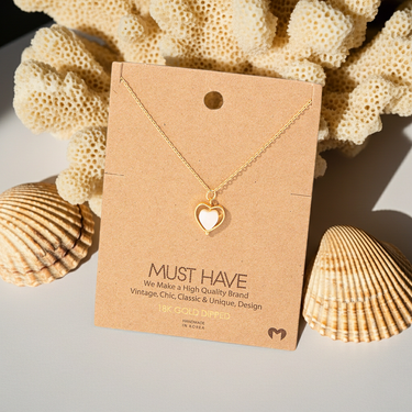 Layered Heart Pendant Necklace