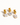 Glissade 18K Gold Non-Tarnish CZ Drop Huggie Earrings