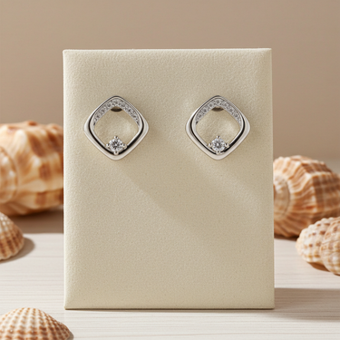 Adelise silver and crystal earrings
