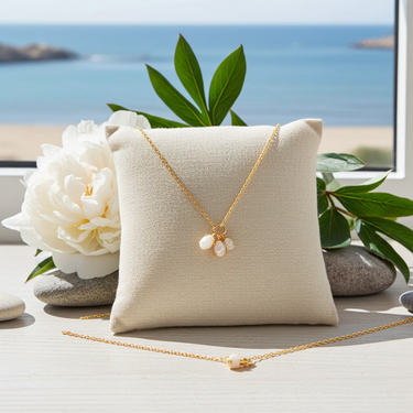 Dainty Opal Crystal Charm Necklace