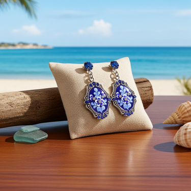 Delphine  Crystal Garden Earrings