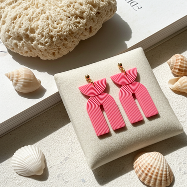Art Deco Styles - Pink - Dangle