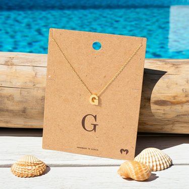 Initial G Pendant Necklace