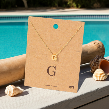 Initial G Pendant Necklace
