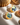 Zarae 18K gold round natural shell earrings