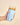 Sip Savvy Drink Sleeve Large Oh So Fancy Blue holding an iced drink, featuring a floral design and snug fit for comfortable use.