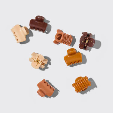 Recycled Plastic Mini Cloud Clips 8pc Set - Sedona - Claw Clip