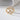 Gold Double Line And Cross Links Ring