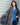 Black and Gray Modal Silk Jamawar Pashmina full-length view