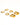 18K gold non-tarnish round hoop earrings close-up