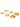 18K gold non-tarnish round hoop earrings close-up