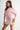 Textured Cable Knit Short Sleeve Sweater side view on model