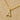 Mini Rhinestone Initial Necklace - Necklace