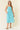 Two Tone Floral Button-Down Bodice Midi Dress in turquoise floral print