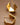 18K Gold PVD Plated Waterproof Stainless Steel Hoop Earrings 7192 close-up highlighting the polished gold finish