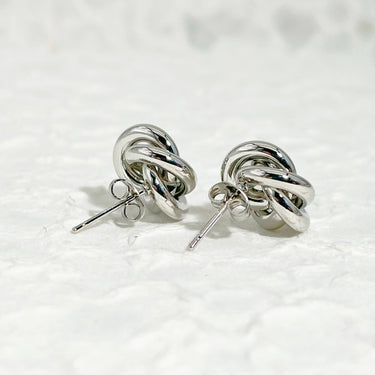 Silver Bow Earrings