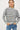 DOUBLE STRIPE SWEATER WITH RIBBED MOCK NECKLINE - Sweater
