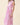 Floral Print Tie Waist Fit & Flare Midi Dress in pink with a sleeveless design and self-tie waist.