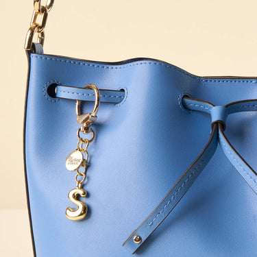 S bubble letter keychain