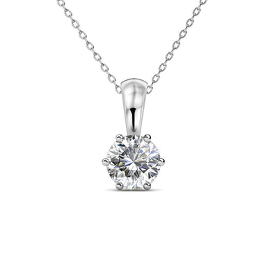 Birth Stone Pendants - Silver and Crystal