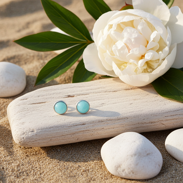 Amazonite Earrings Sterling Silver
