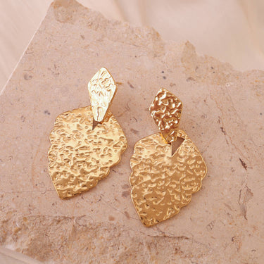 Golden plated earrings