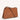 Mira & Moss Audrey Crossbody Bag in brown vegan leather with adjustable strap and gold-tone hardware.