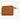 Mira & Moss Nova Compact Wallet in brown vegan leather with gold-tone hardware and zip compartment.