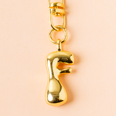Bubble letter keychain F product detail