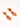 Burée 18K Gold Non-Tarnish Boho Beaded Earrings in orange and gold