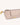 Olivia Eyewear Case in sleek beige vegan leather with gold-tone hardware