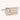 Olivia Eyewear Case in sleek beige vegan leather with gold-tone hardware