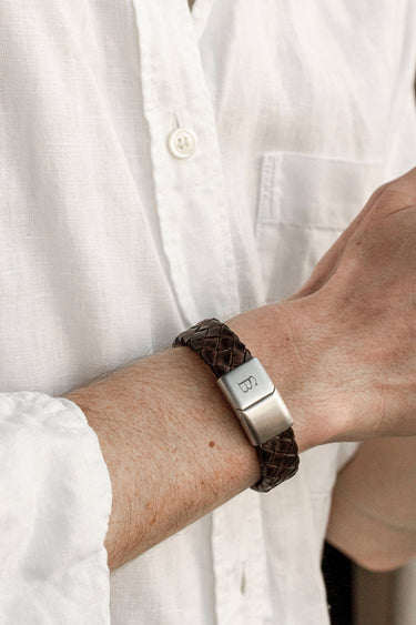 Leather Bracelet Preston - Vintage Brown