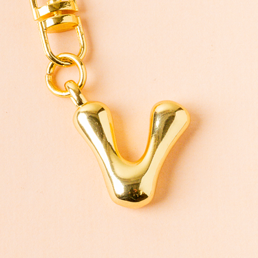 Bubble letter keychain V product detail