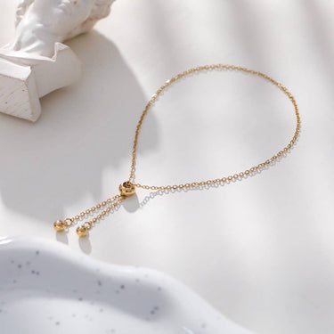 Simple Gold Chain Bracelet With Adjustable Clasp