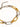 18K gold non-tarnish two tone chain bracelet product detail