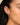 18K gold non-tarnish round hoop earrings for women