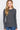 Long Sleeve Crew Neck Thermal Knit Top - HCH-charcoal grey / S - Thermals