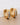 18K Gold Plated Waterproof Stainless Steel Hoop Earrings 7112 displayed from an angled view