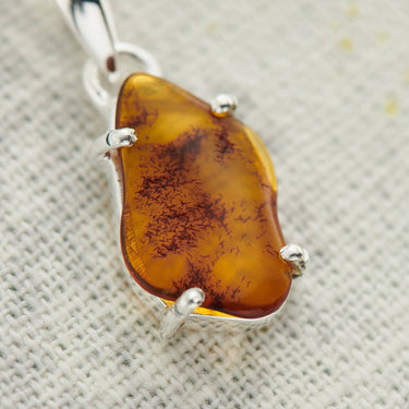 Baltic Amber Pendant Sterling Silver