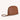 vegan wristlet makeup bag brown side view