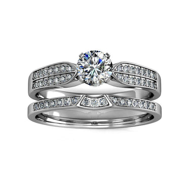Empress ring - silver and crystal