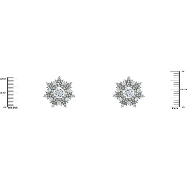 Snowflake Stud Earrings