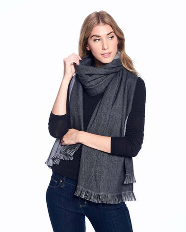 Alpaca Reversible Wrap - Obsidian