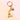 Bubble letter keychain bag charm A
