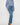 High Rise Double Waistband Straight Raw Hem Jean - Jeans