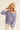 Oversized Knit Scalloped-Hem V-neck Sweater
